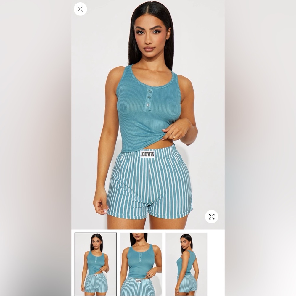 NWOT Women's Teal Sleepwear Set